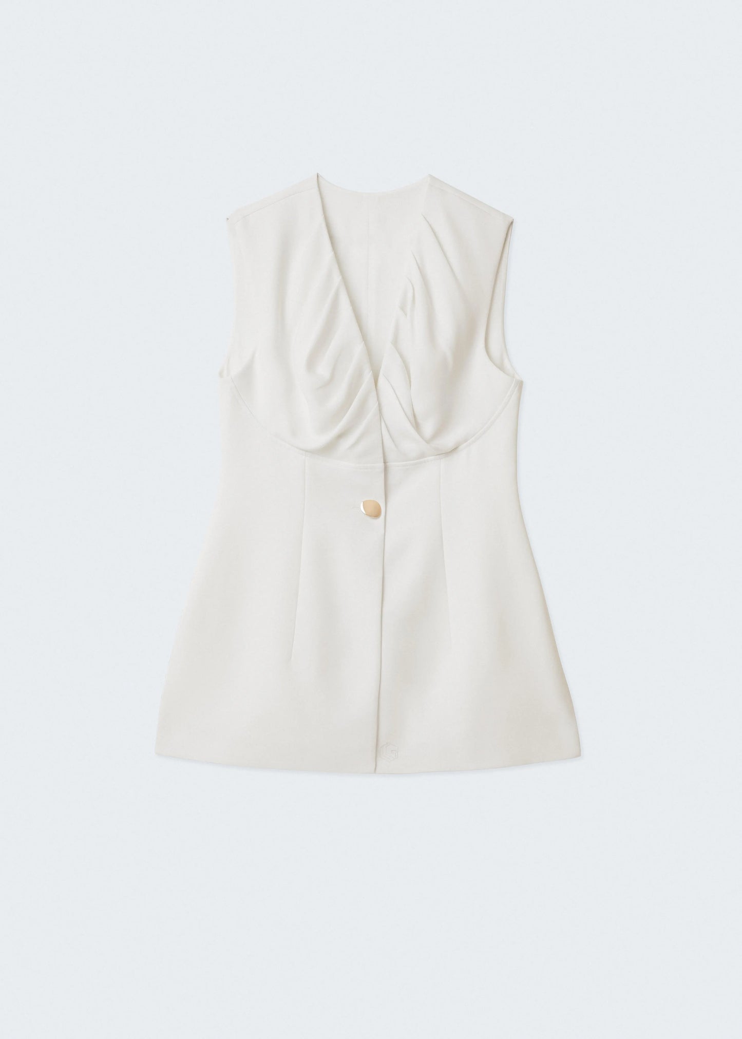 Crepe Sobhian Sleeveless blazer